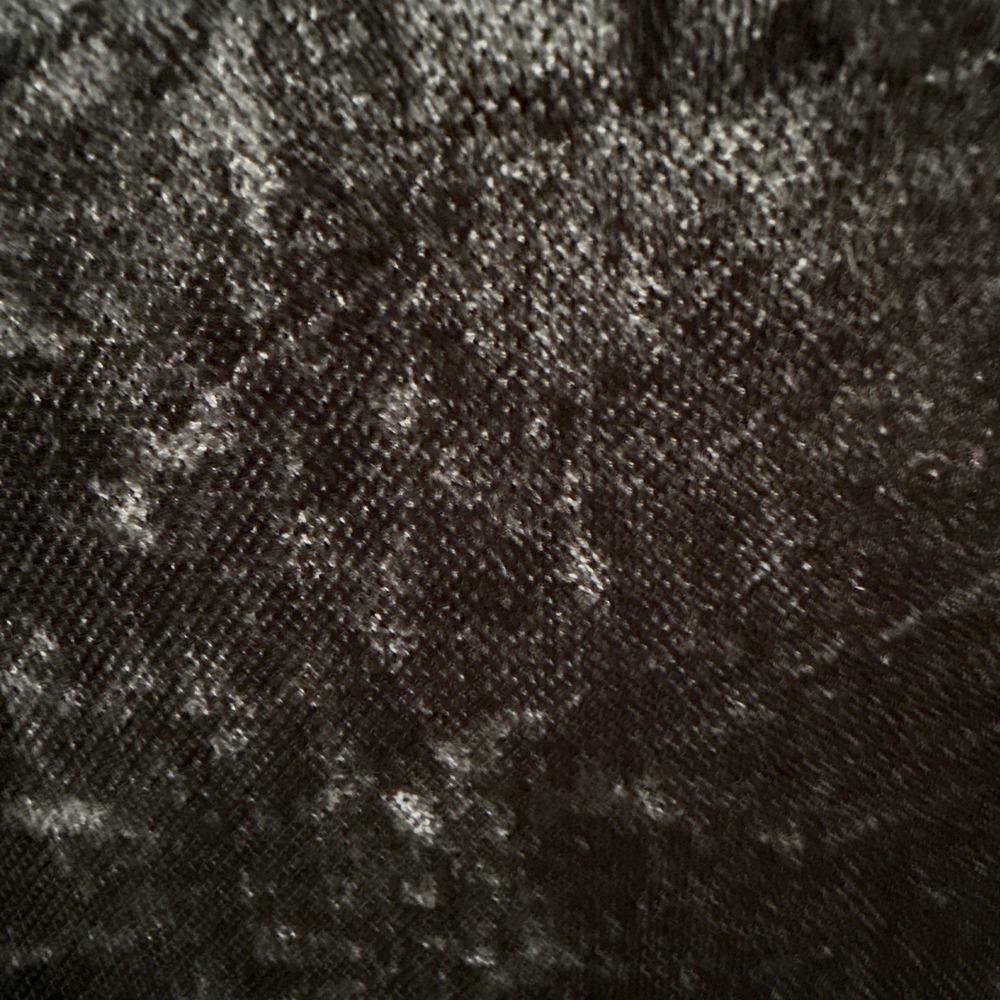 See You Monday Black Crushed Velvet Midi Dress L Dark Romance Goth Witchy New - Picture 6 of 6